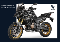 VOGE 625DSX - Uzivatelsky manual SK 2023 